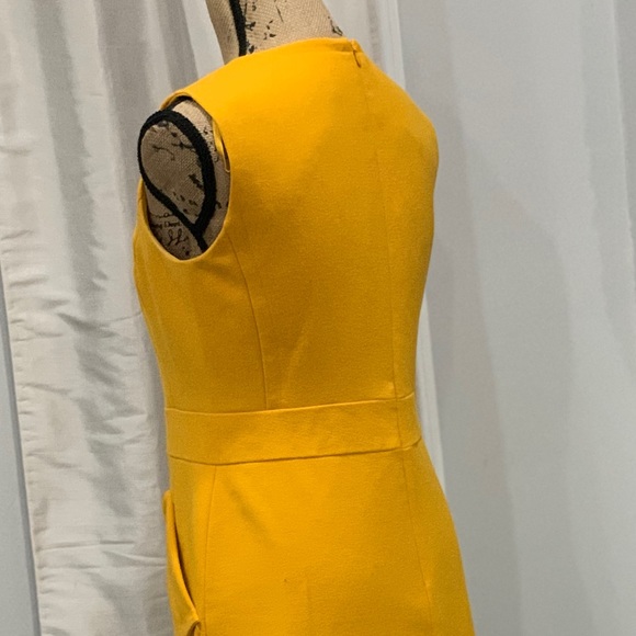 Worthington gold yellow dress size 6 - Picture 6 of 8